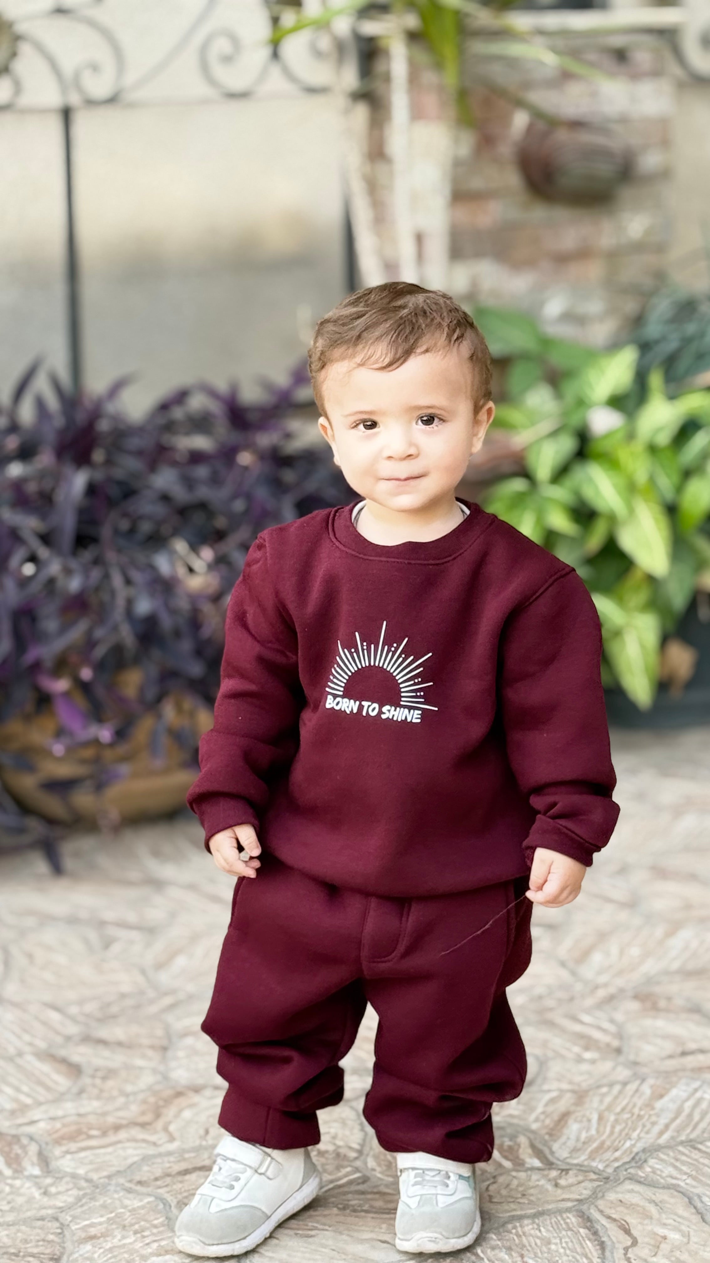 Burgundy oversized Suit