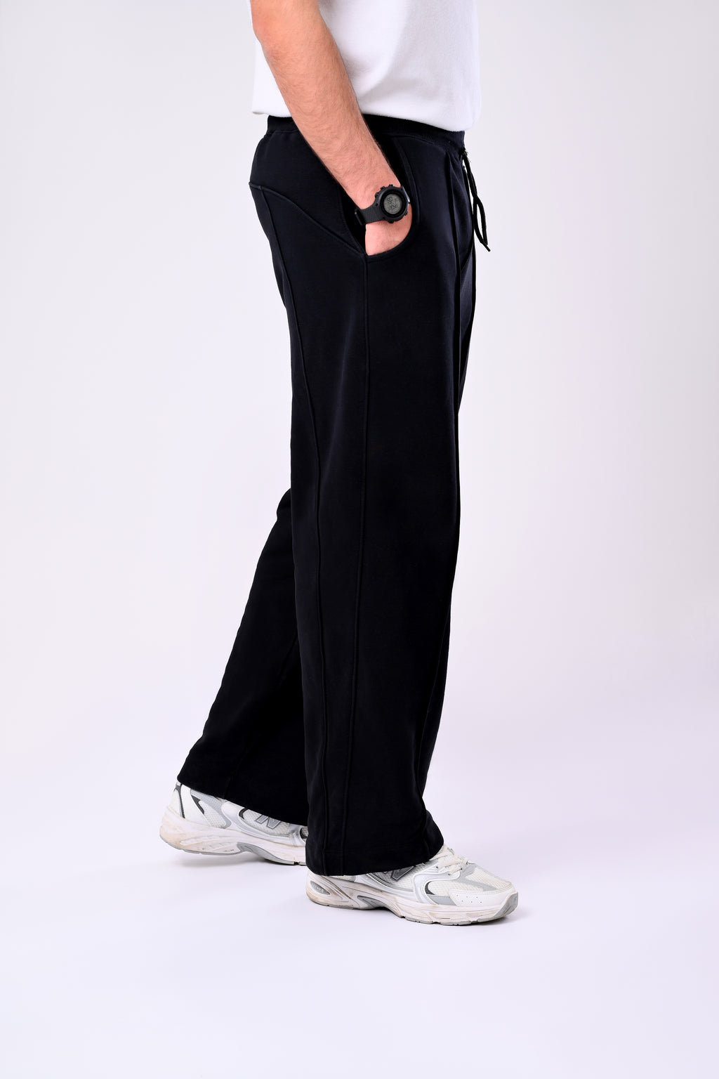 Black Wide Leg Sweatpants