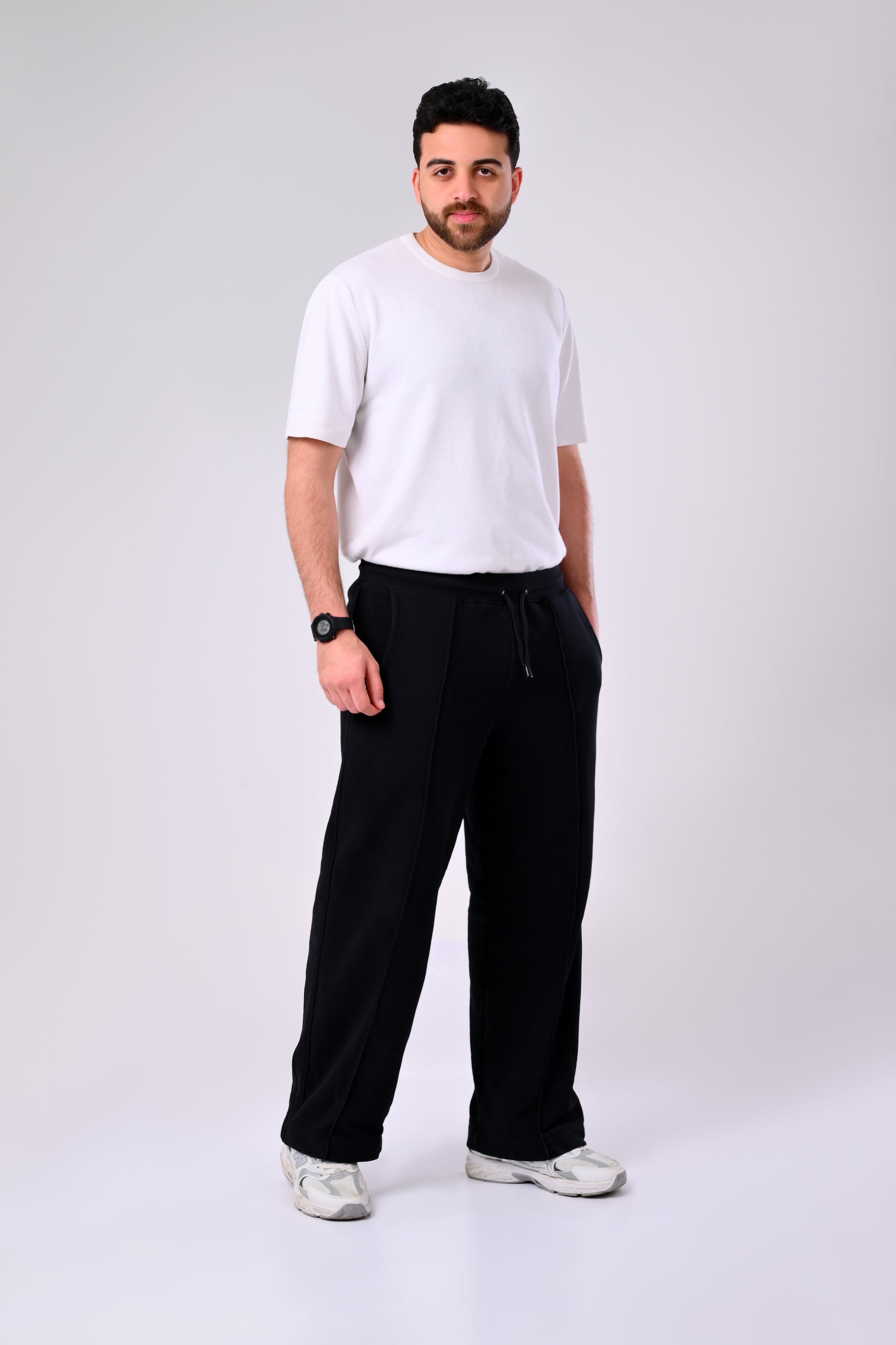 Black Wide Leg Sweatpants