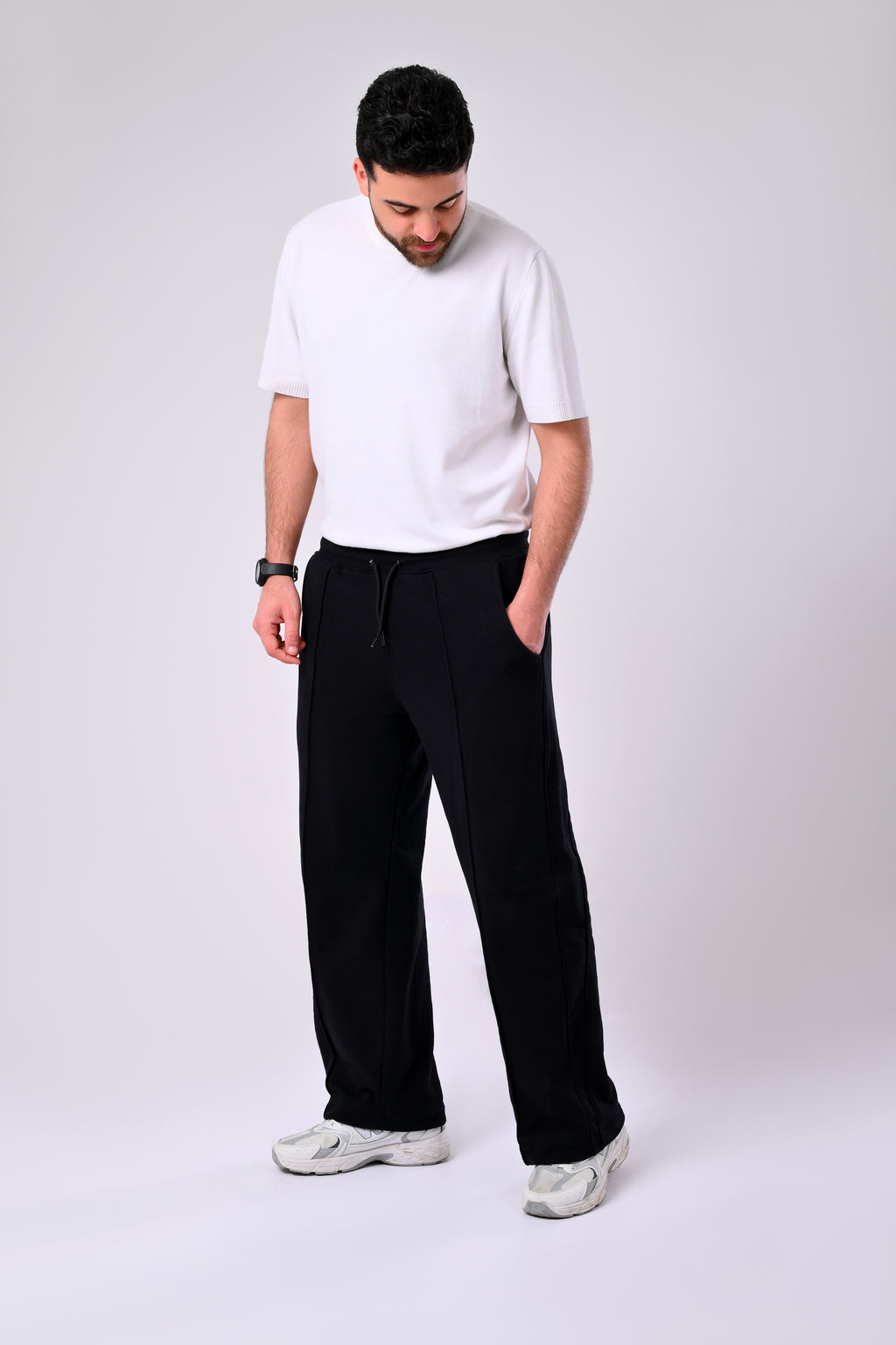 Black Wide Leg Sweatpants