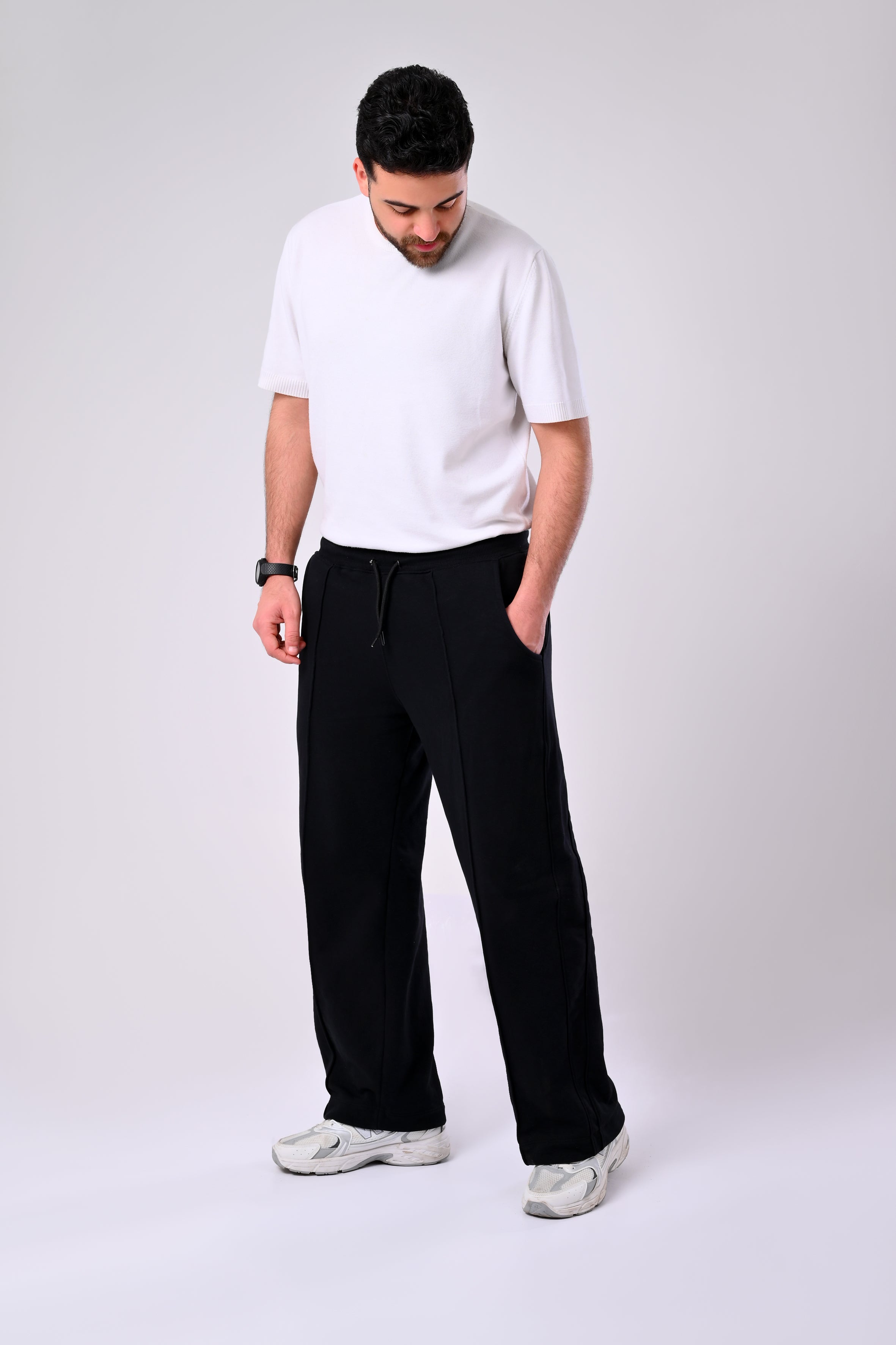 Black Wide Leg Sweatpants