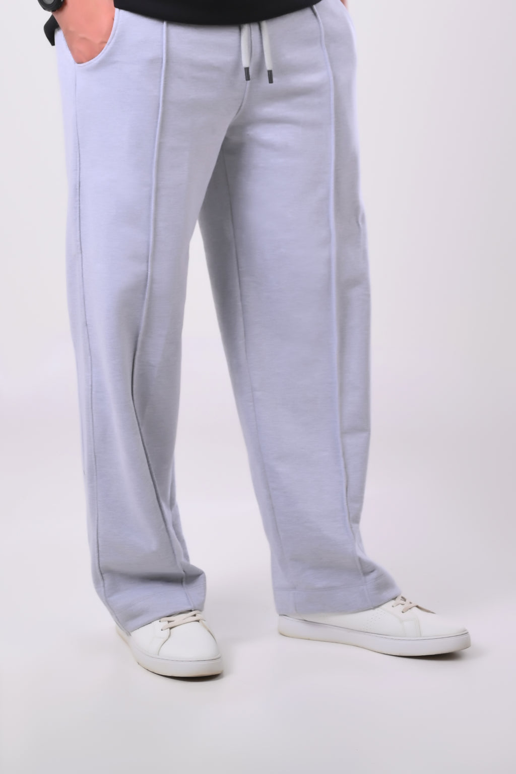 Light Gray Wide Leg Sweatpants